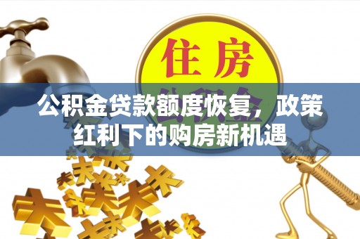 苗栗公积金贷款额度恢复，政策红利下的购房新机遇